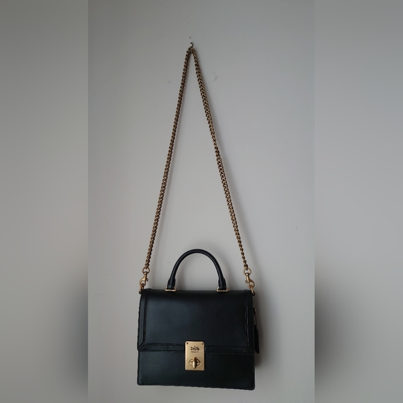 Coach 1941 Hutton Black Briefcase Leather Shoulder Bag (2 Straps incl) - Picture 8 of 13